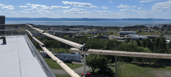 Une toiture à Rivière-du-Loup