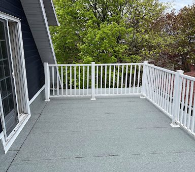 membrane élastomère sur un balcon