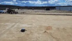 Une toiture en cours de rénovation